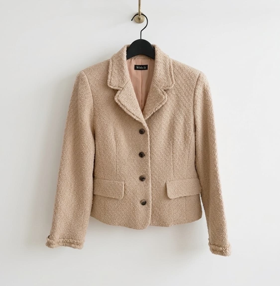 베이지 트위드 자켓 상품이미지1