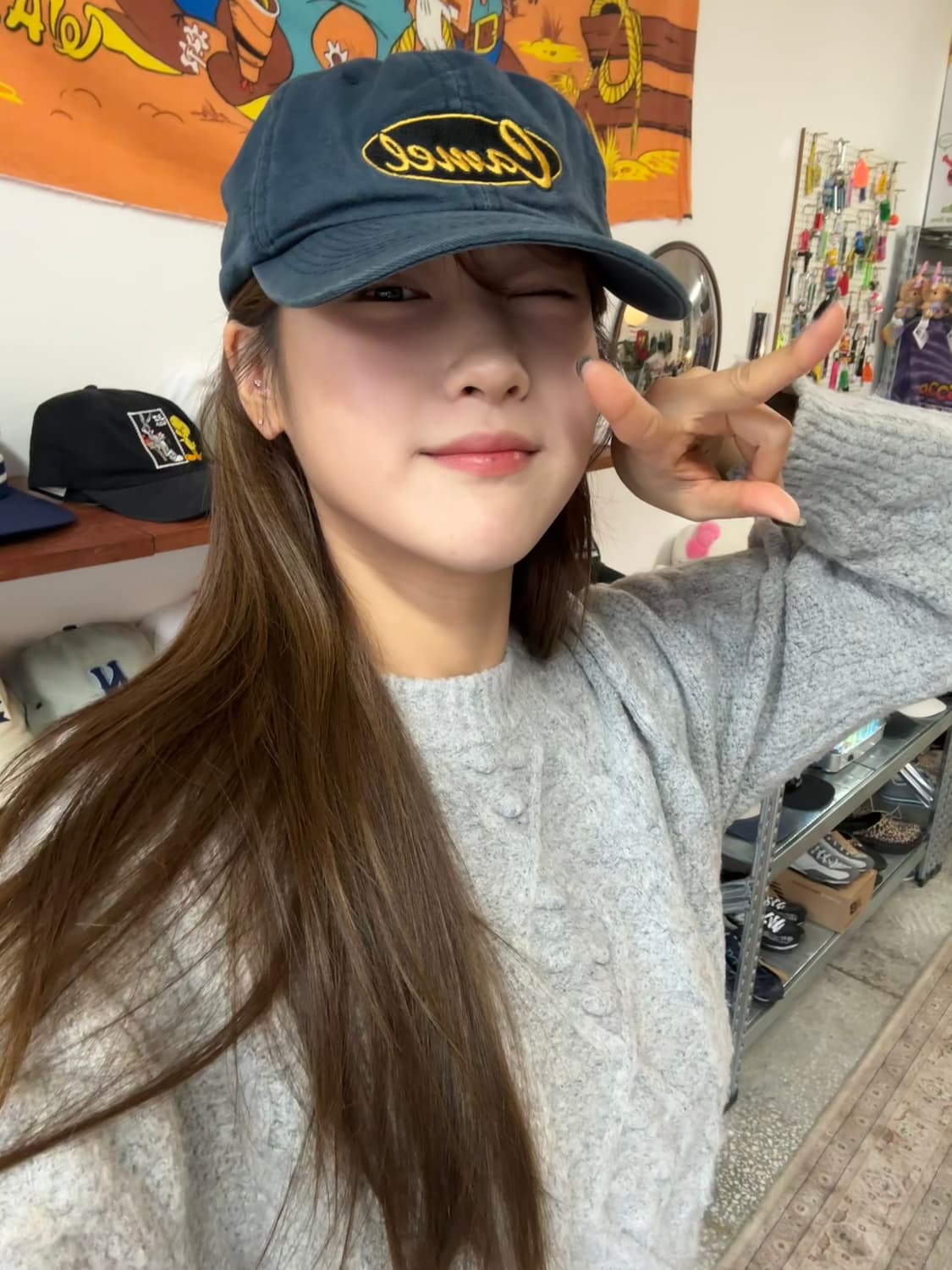 카멜 빈티지캡 상품이미지2