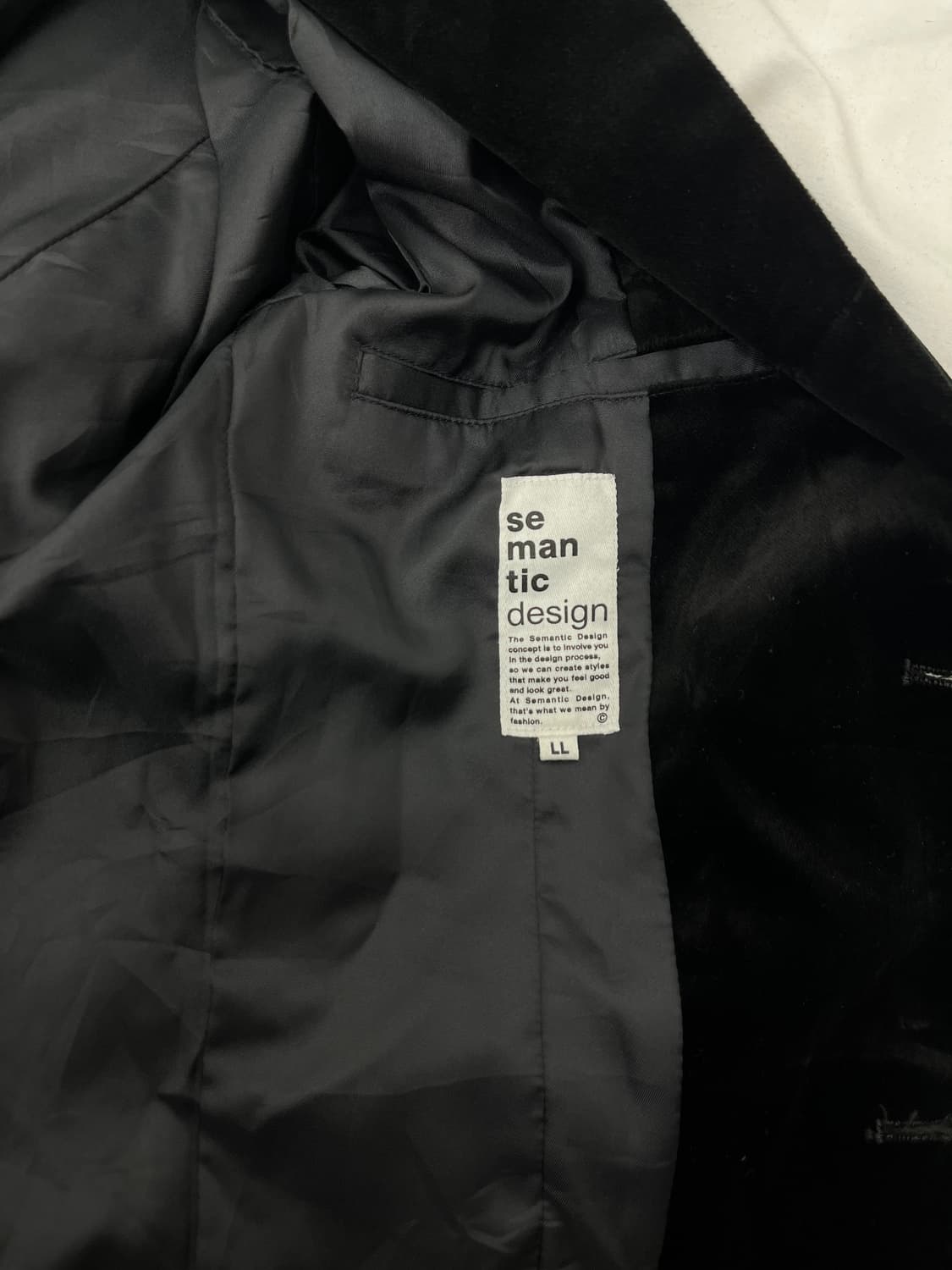 Semantic Design 벨벳 블레이저 상품이미지6