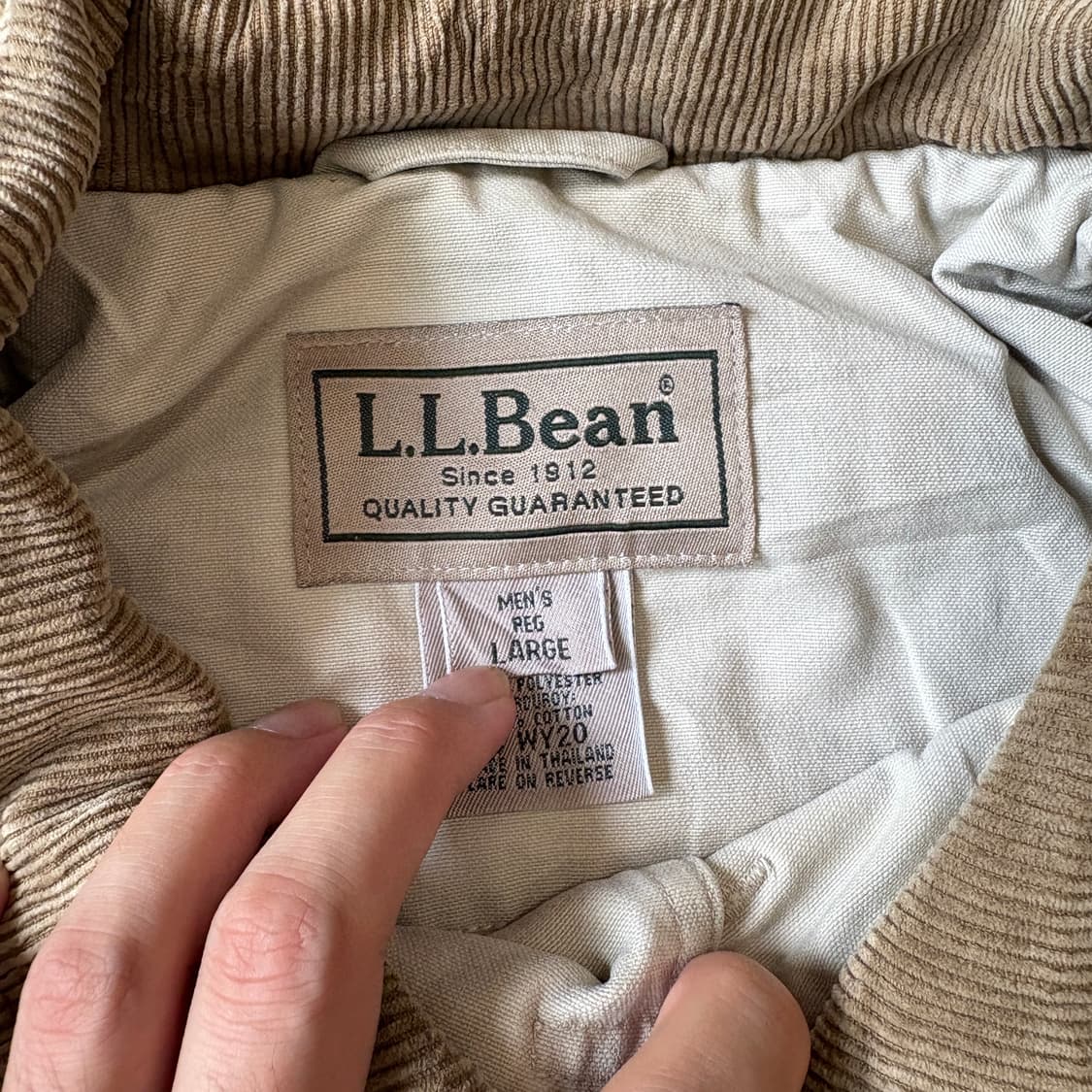 L.L.bean 엘엘빈 아이보리 헌팅 자켓 상품이미지3