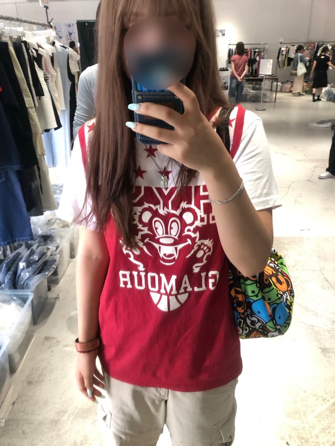 히스테릭글래머 베어 나시 슬리브리스 레드 상품이미지2