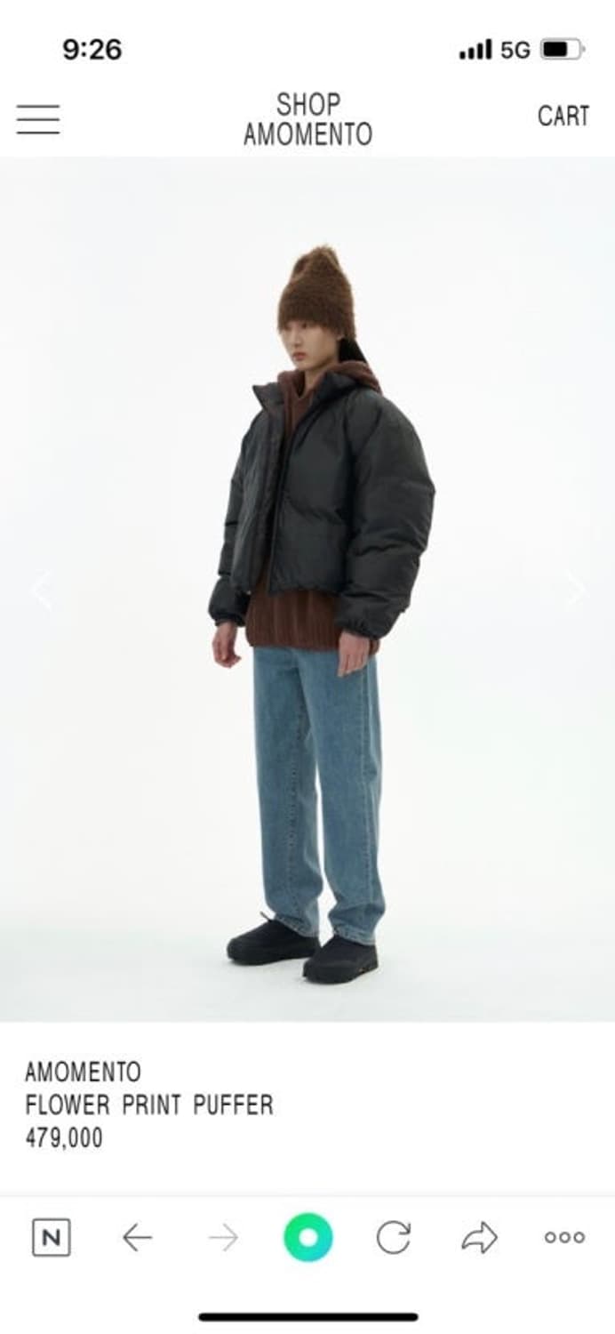 아모멘토 플라워 리버시블 푸퍼 패딩 2사이즈 상품이미지5