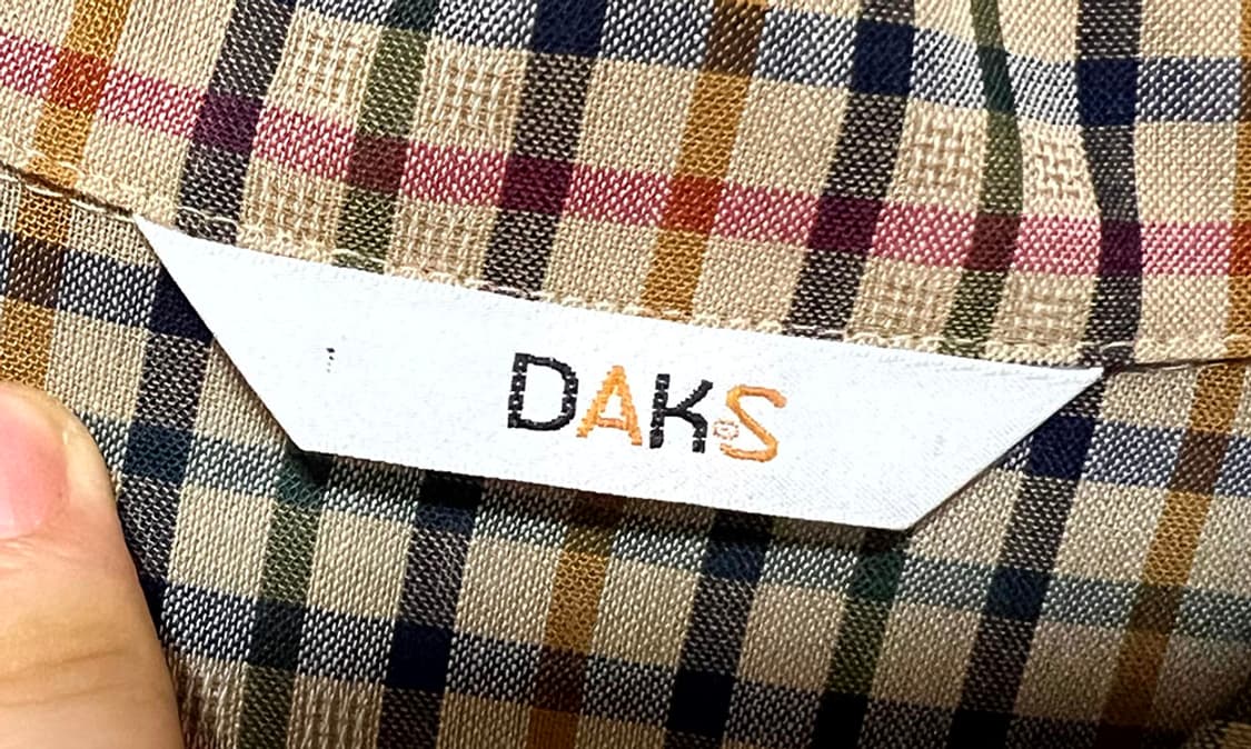 DAKS 닥스 여자 원피스 견 체크 시원한 반팔 캐주얼 M 95 66 상품이미지4