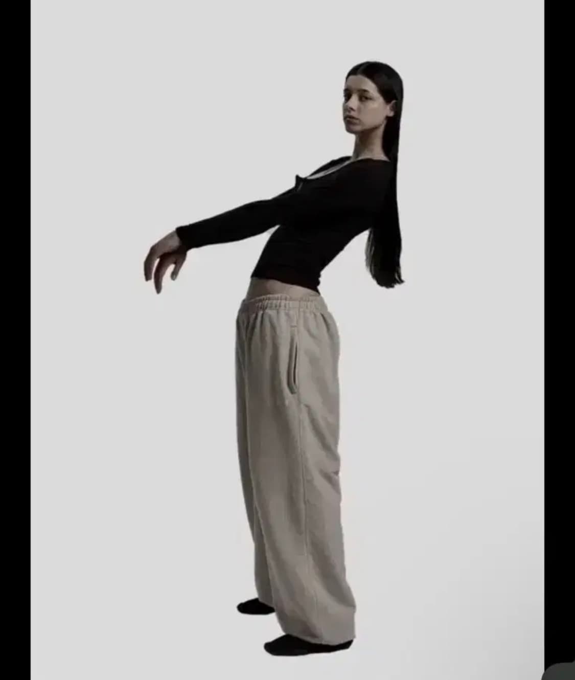 오도어 몰리조거 베이지 2 기모x 상품이미지1