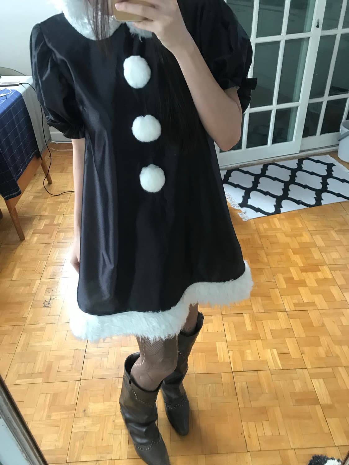 vintage fur one-piece 상품이미지6