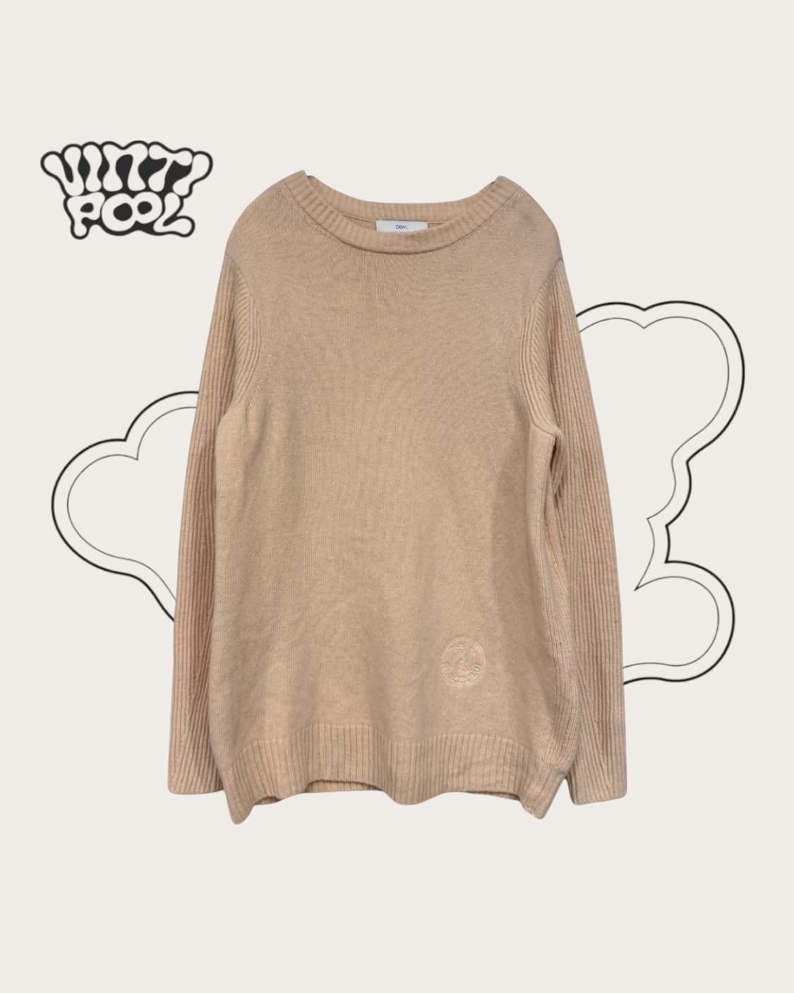 DEWL 듀엘 100% 울 니트 55 베이지 상품이미지1