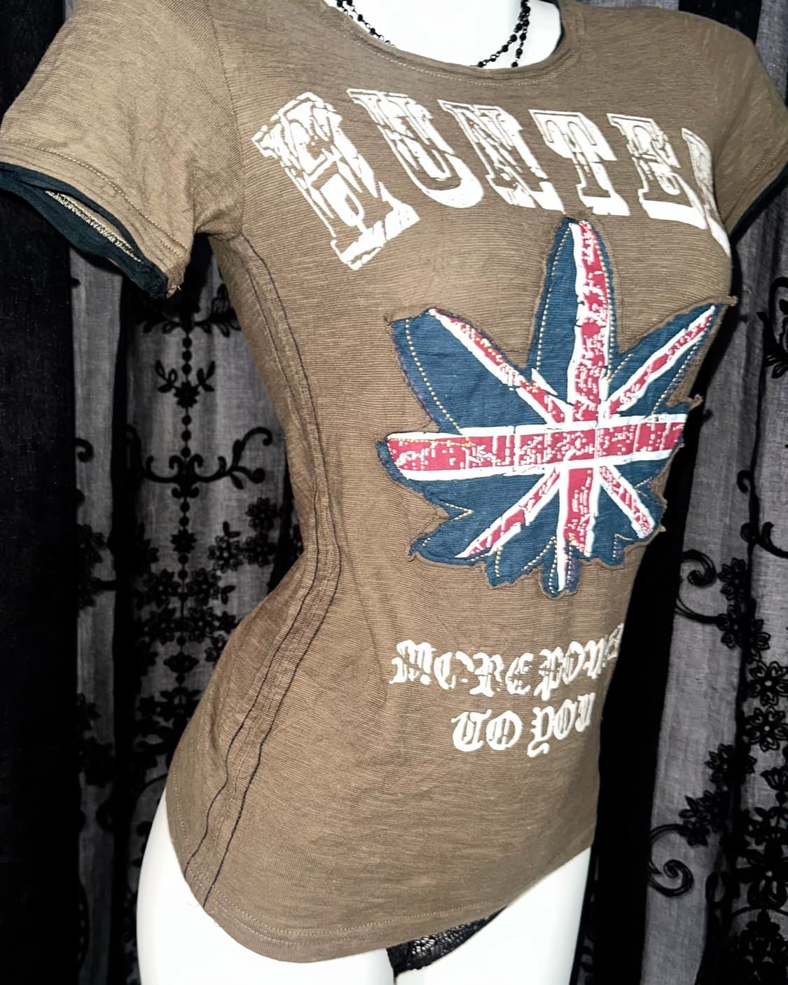 brown union jack graphic t-shirt 상품이미지3