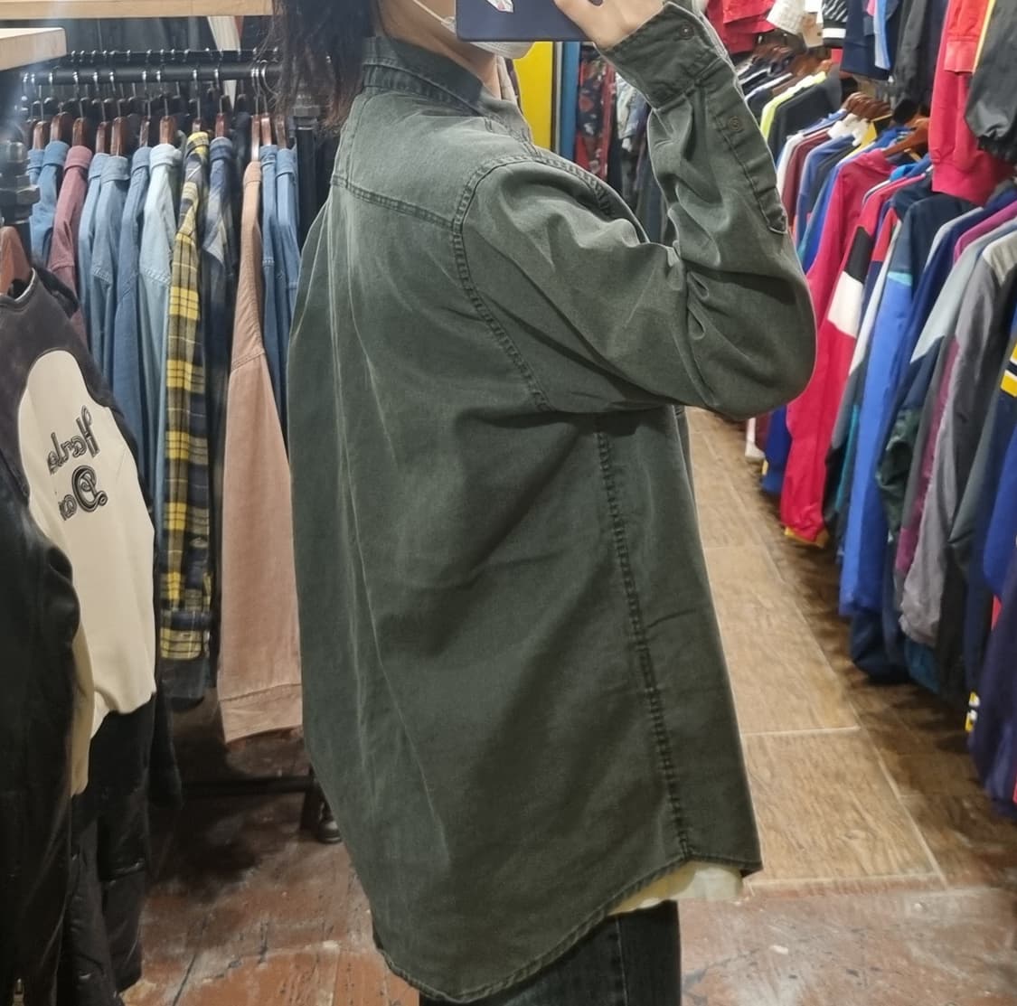 [Hi] 칼하트 긴팔 셔츠 블랙 카키 상품이미지5