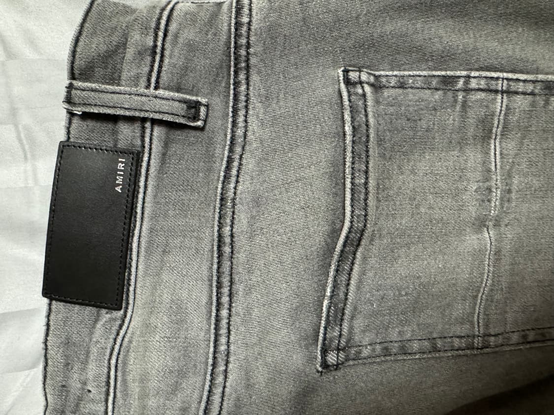 AMIRI MX1 코튼패널 그레이 데님진 32사이즈  상품이미지5