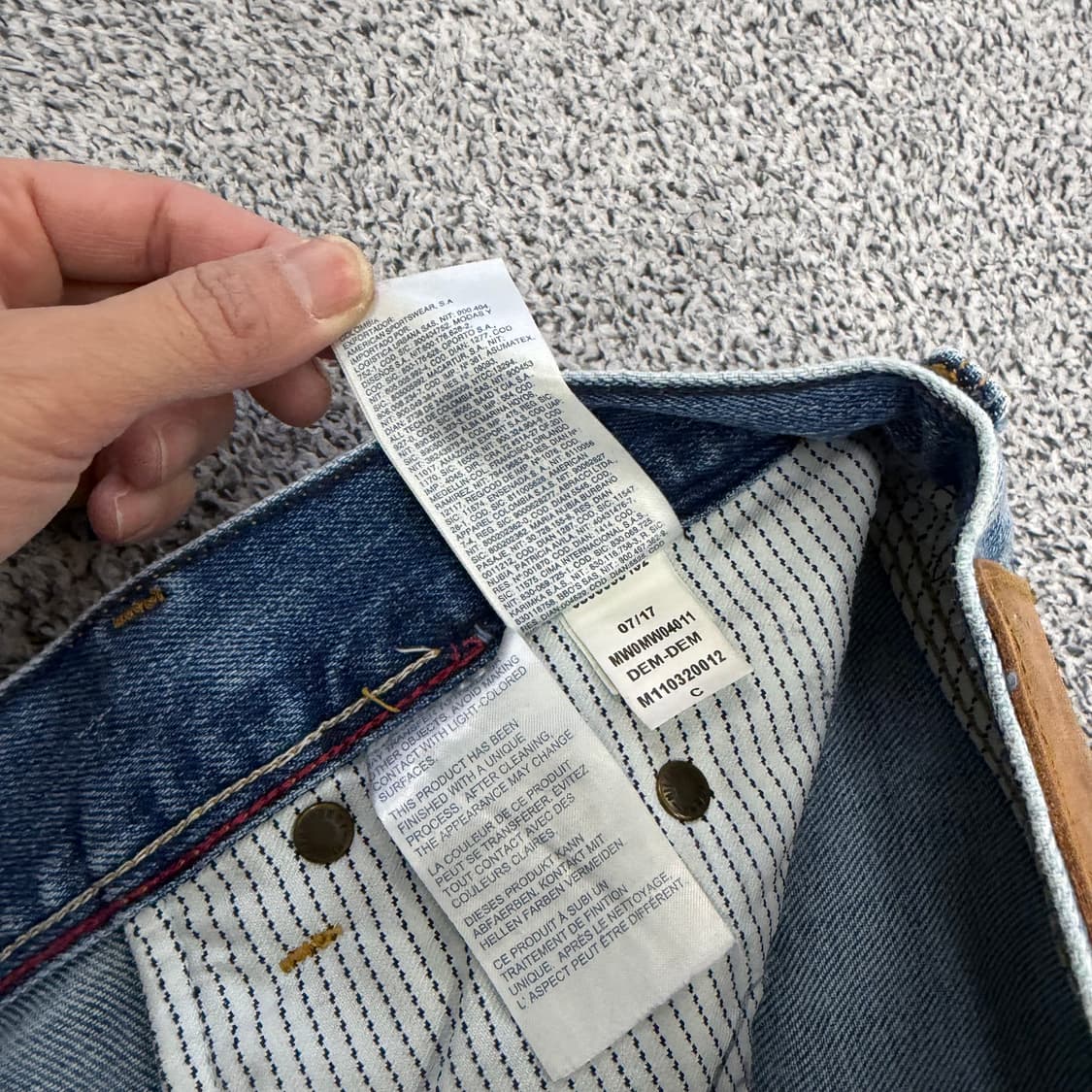 38/34 타미힐피거 워싱 데님팬츠 0127H2 상품이미지3