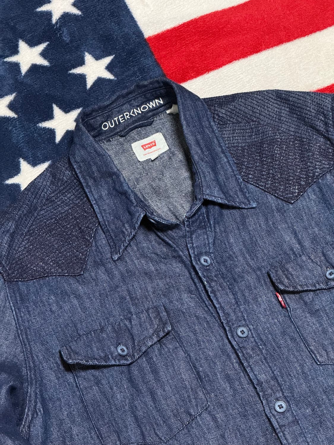 리바이스 샴브레이셔츠 Levi’s Chambray shirt 인디고빈티지 상품이미지4