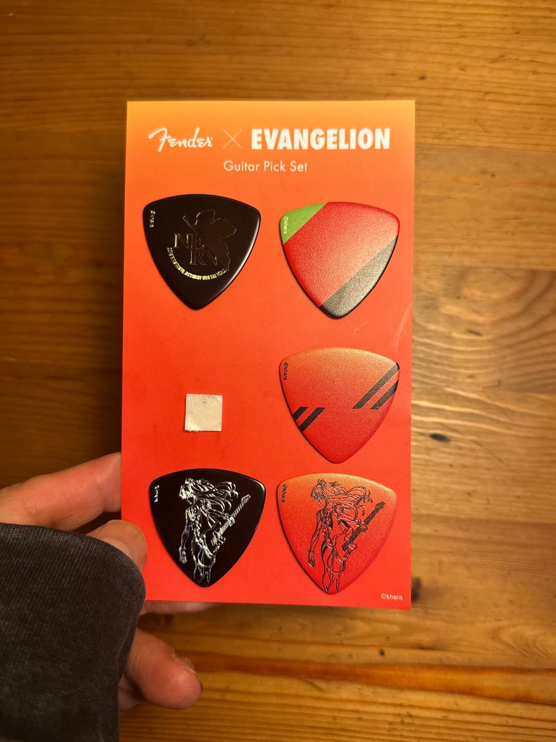 에반게리온 아스카 x펜더 기타 피크 evangelion  fender 상품이미지1