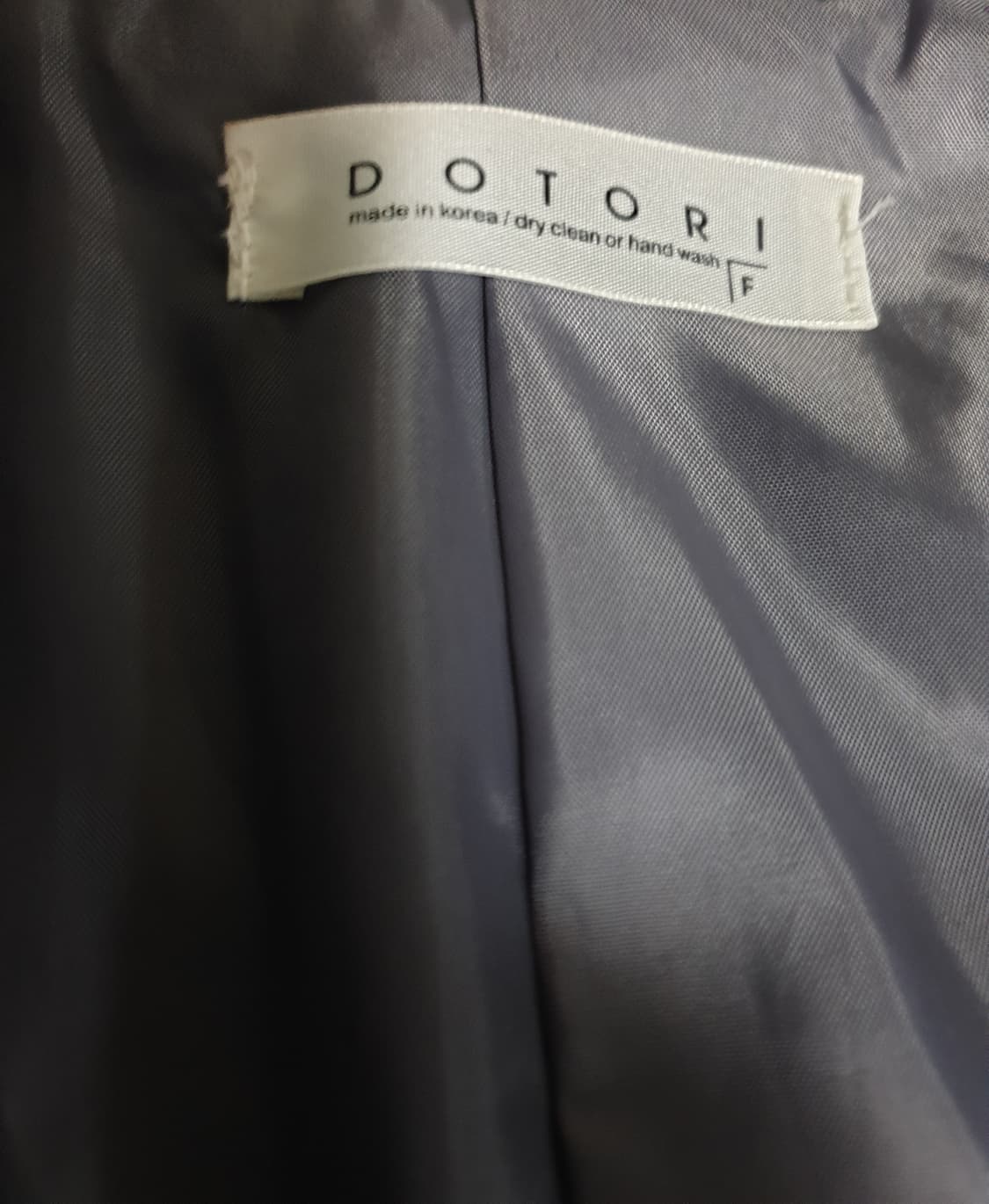 DOTORI 체크 코트 다크그레이 (S) 상품이미지2