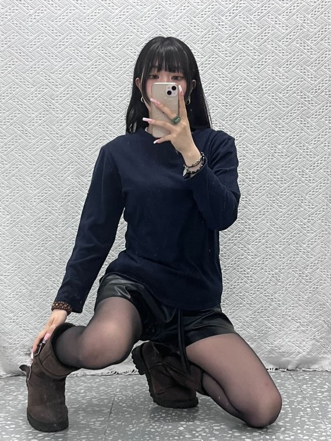 생 제임스 빈티지 캐주얼 시크 무지 롱슬리브 S C12262 상품이미지2