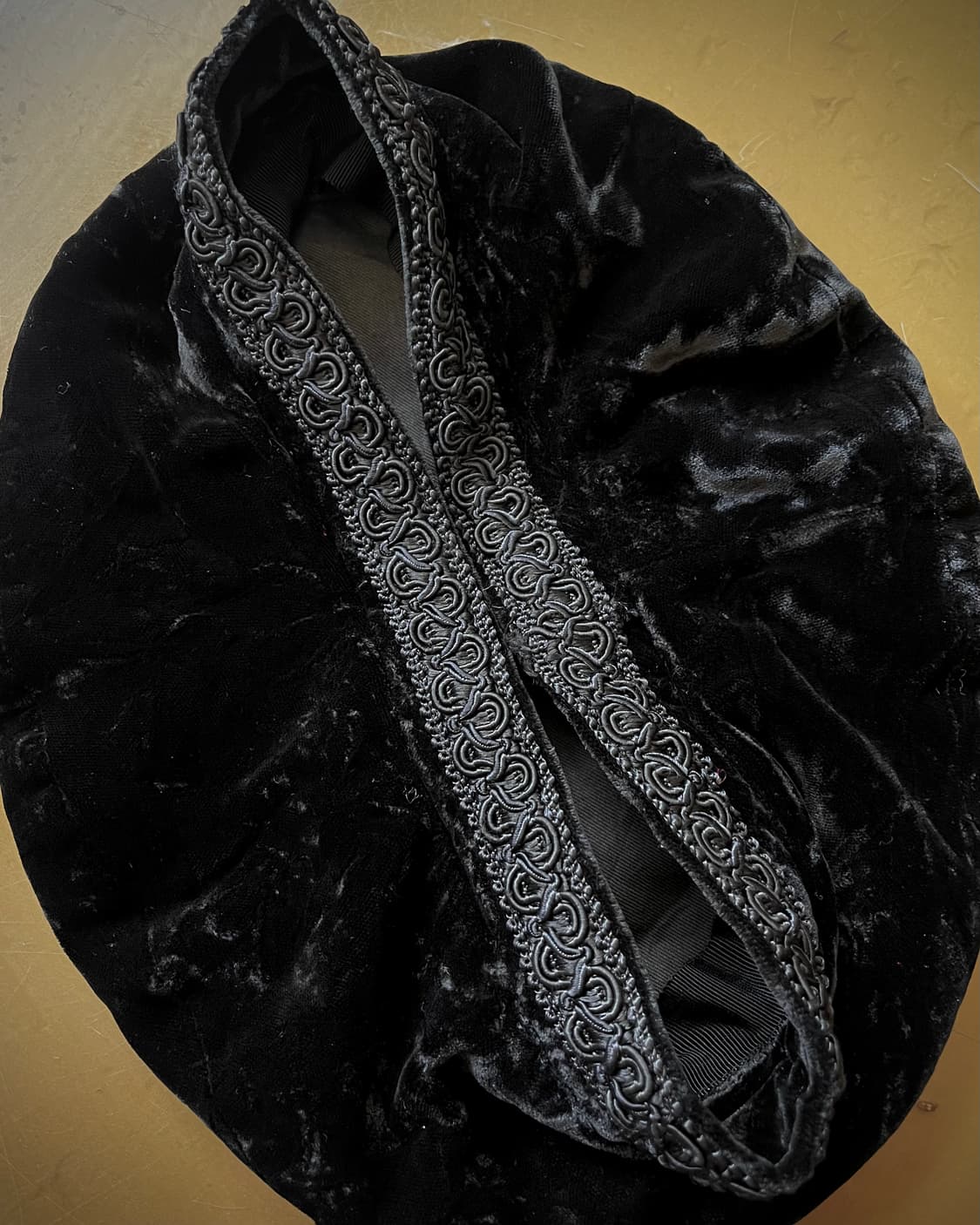 1990s MOSCHINO Barid Trim Velour Beret 상품이미지6