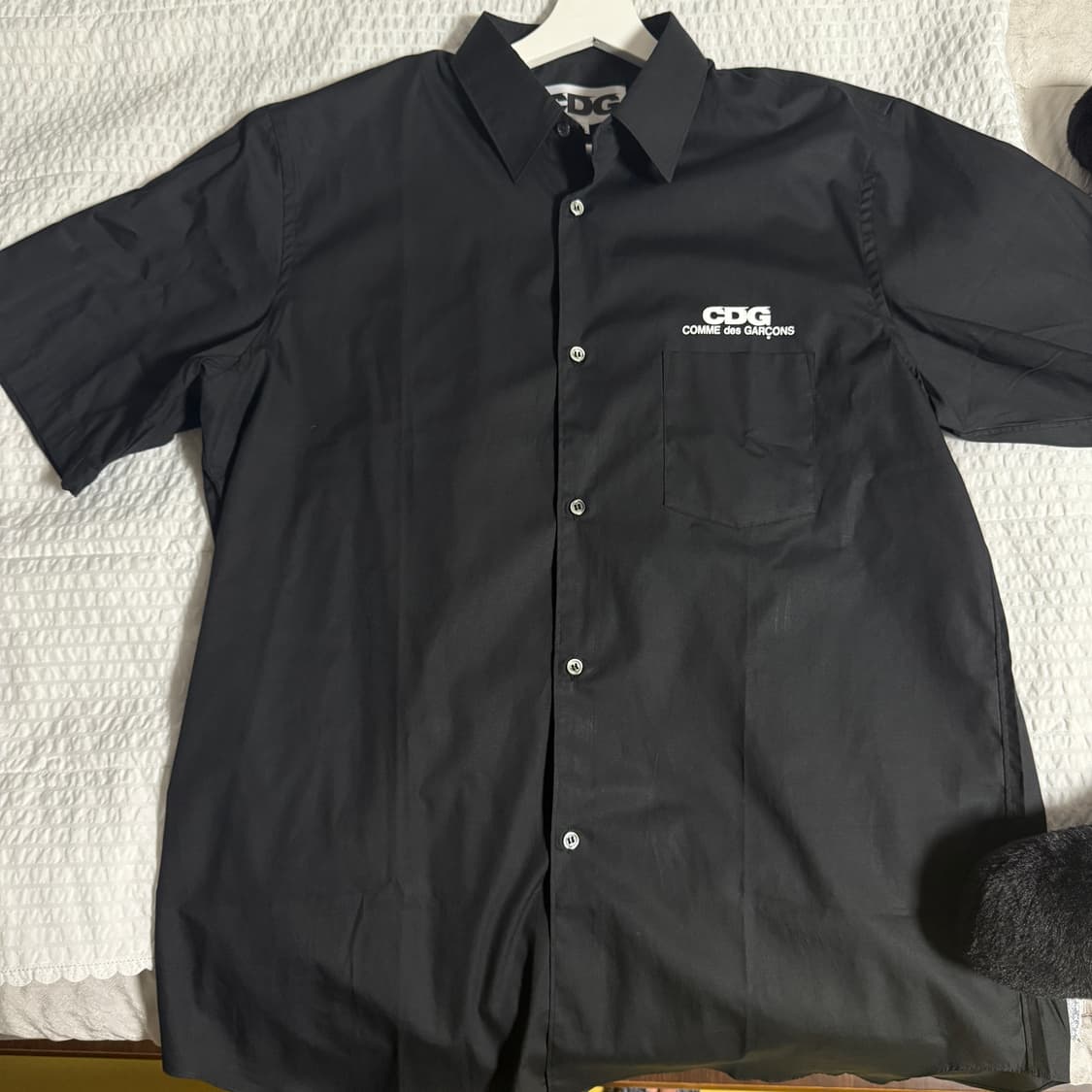 CDG 숏슬리브 셔츠 블랙 XL 상품이미지5