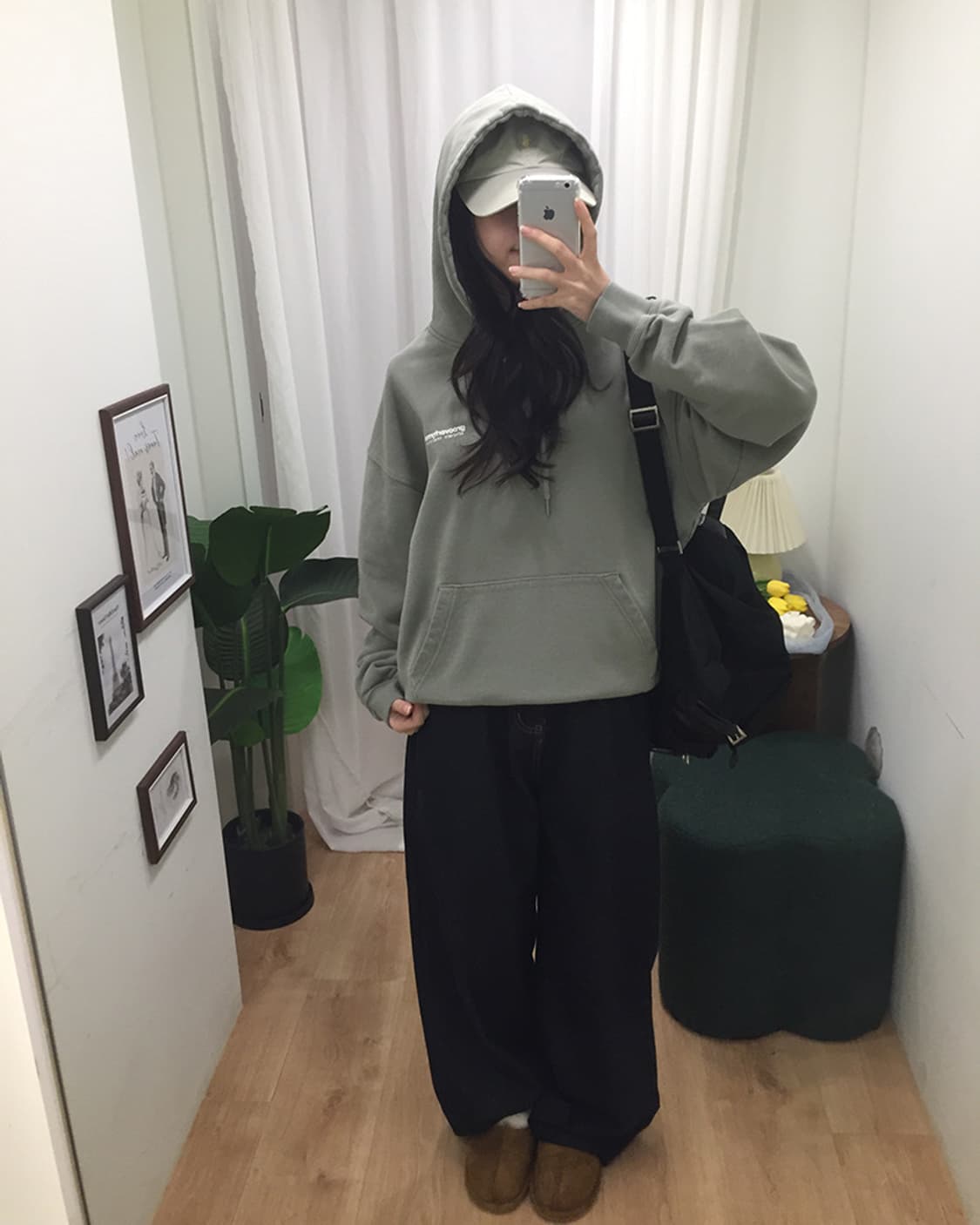 여성 그루브라임 오버핏 후드티 상품이미지1