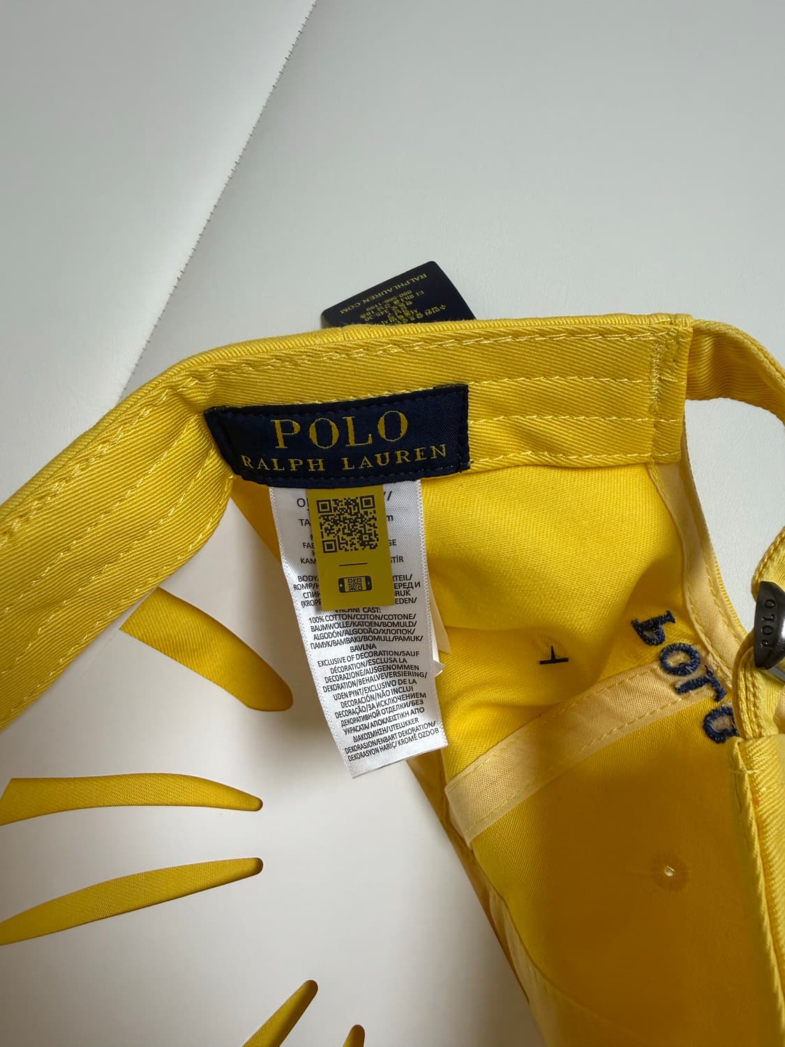 폴로 랄프로렌 볼캡모자 (옐로우)(새상품) 상품이미지4