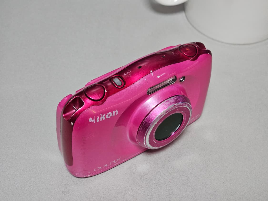 니콘 쿨픽스 w100 핑크 빈티지 디카 상품이미지3