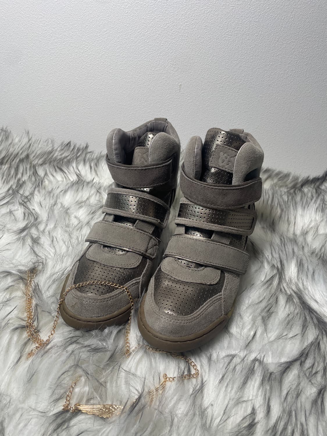 Ash 아쉬 메탈릭 웨지힐 스니커즈 상품이미지4