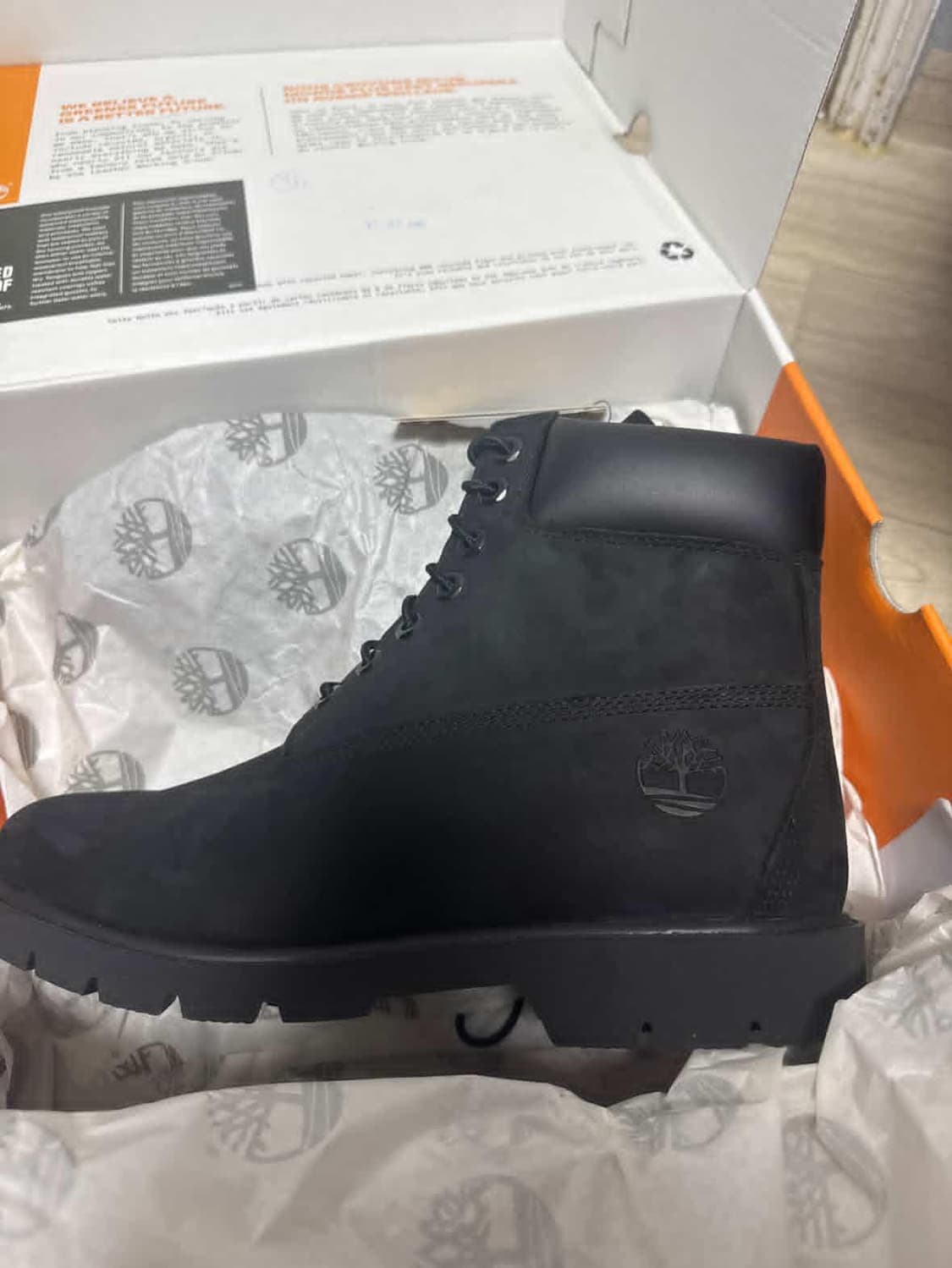 팀버랜드 클래식 6인치 워터프루프 워커 블랙 급처 상품이미지5