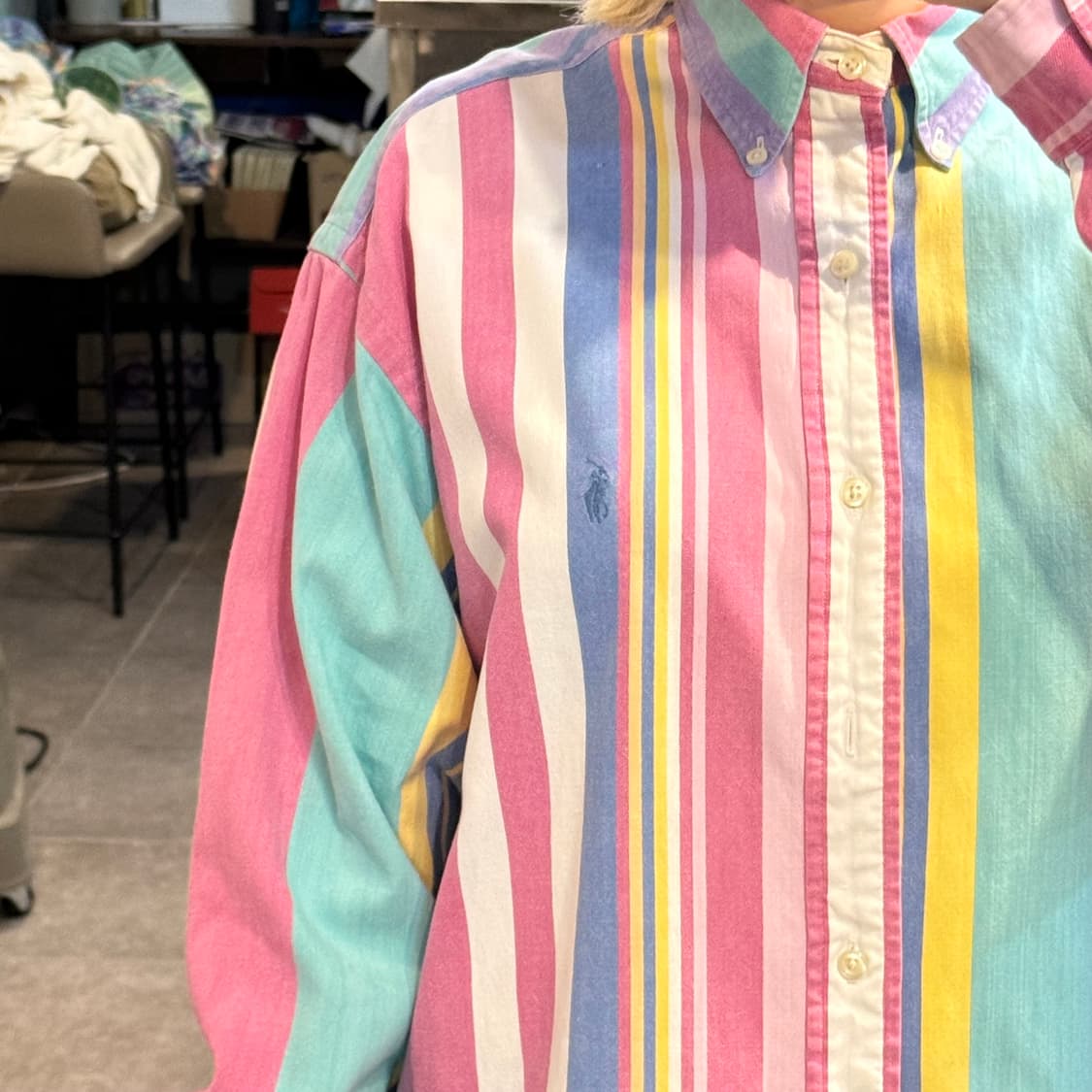 [No.9]Polo 폴로 스트라이프 긴팔셔츠 상품이미지2