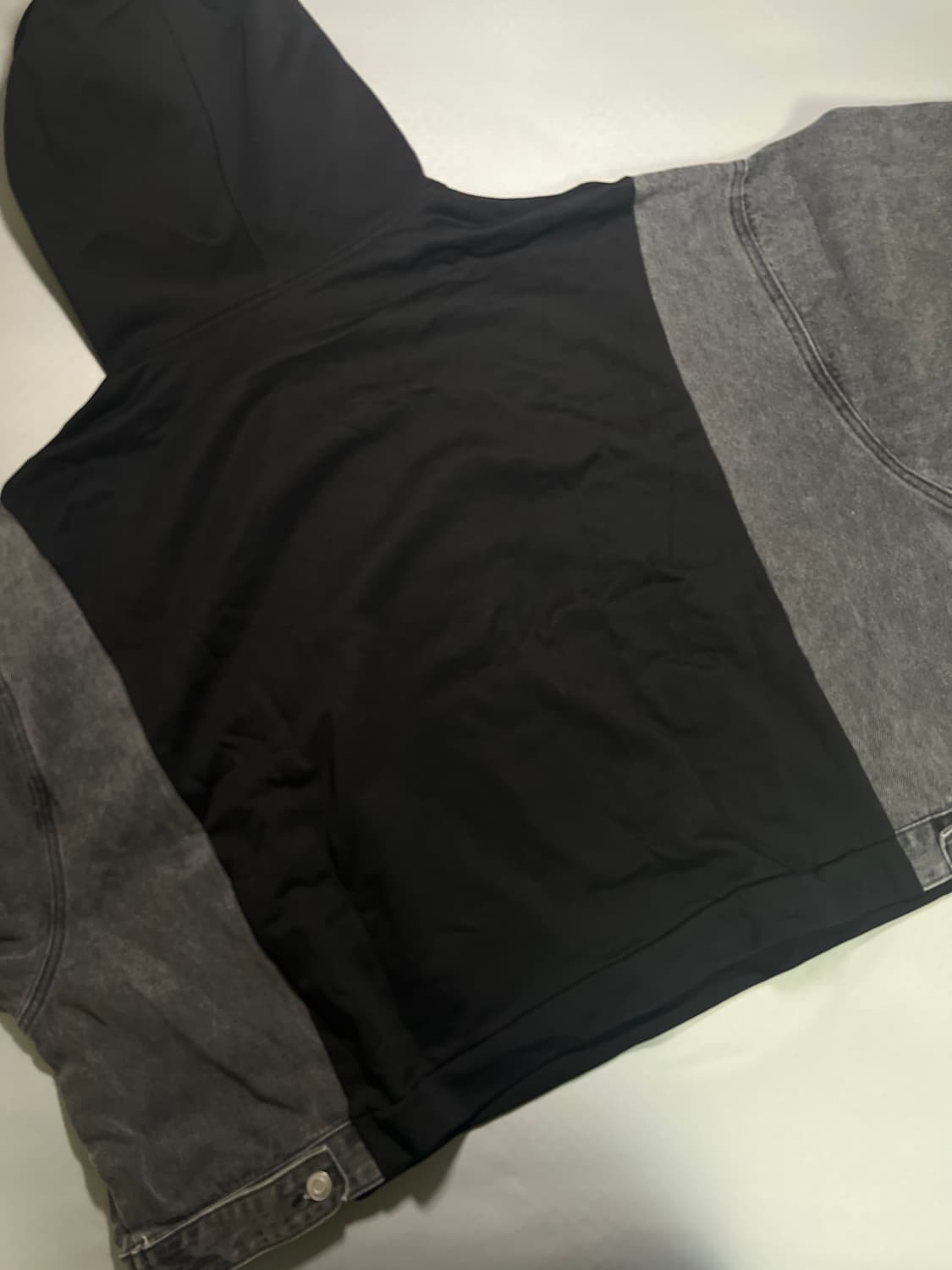 EGOIST Black Denim Hoodie 3XL 상품이미지2