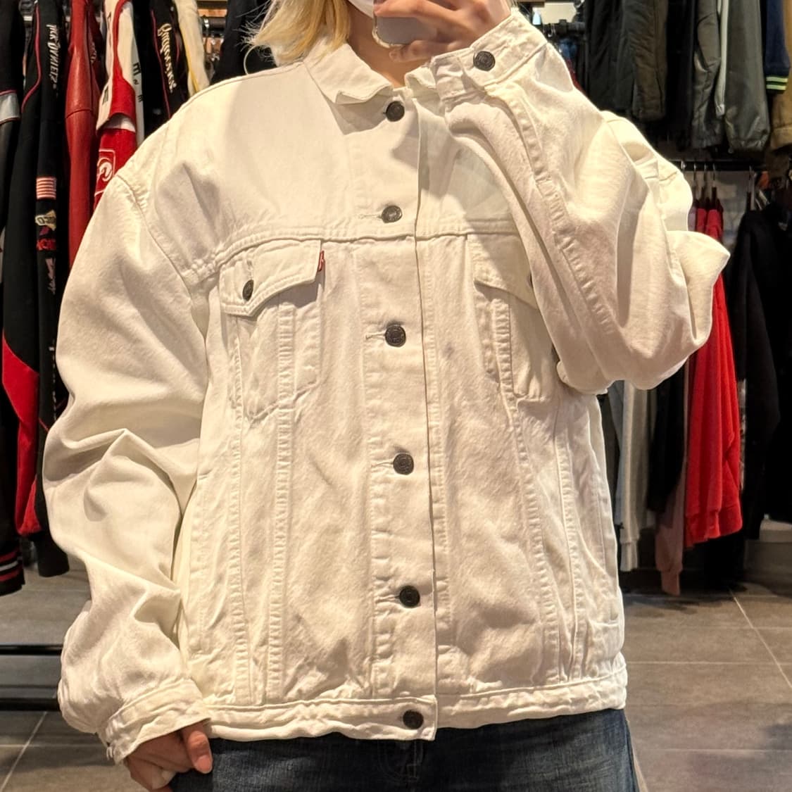 [NO.9] Levi’s 화이트 데님 자켓 상품이미지2