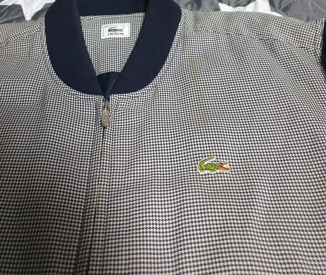 90s 빈티지 서광 라코스테 블루종 자켓 화이트 블랙 (110) 상품이미지2