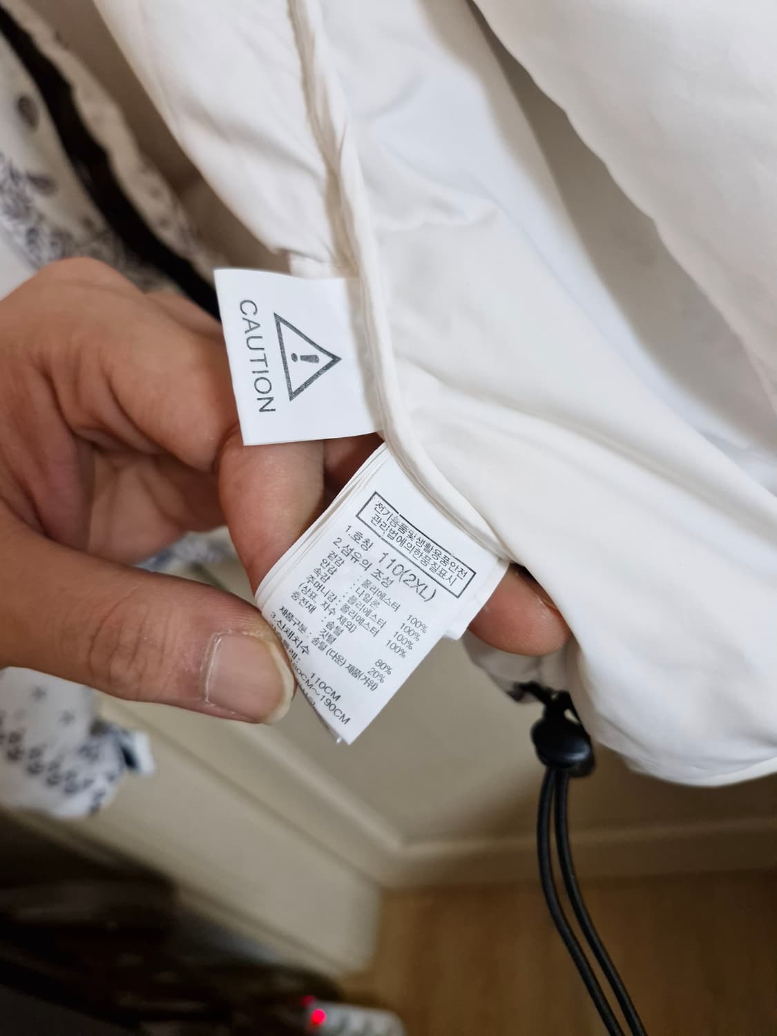 노스페이스 페이즐리 오프 화이트 눕시 패딩 XXL 상품이미지5