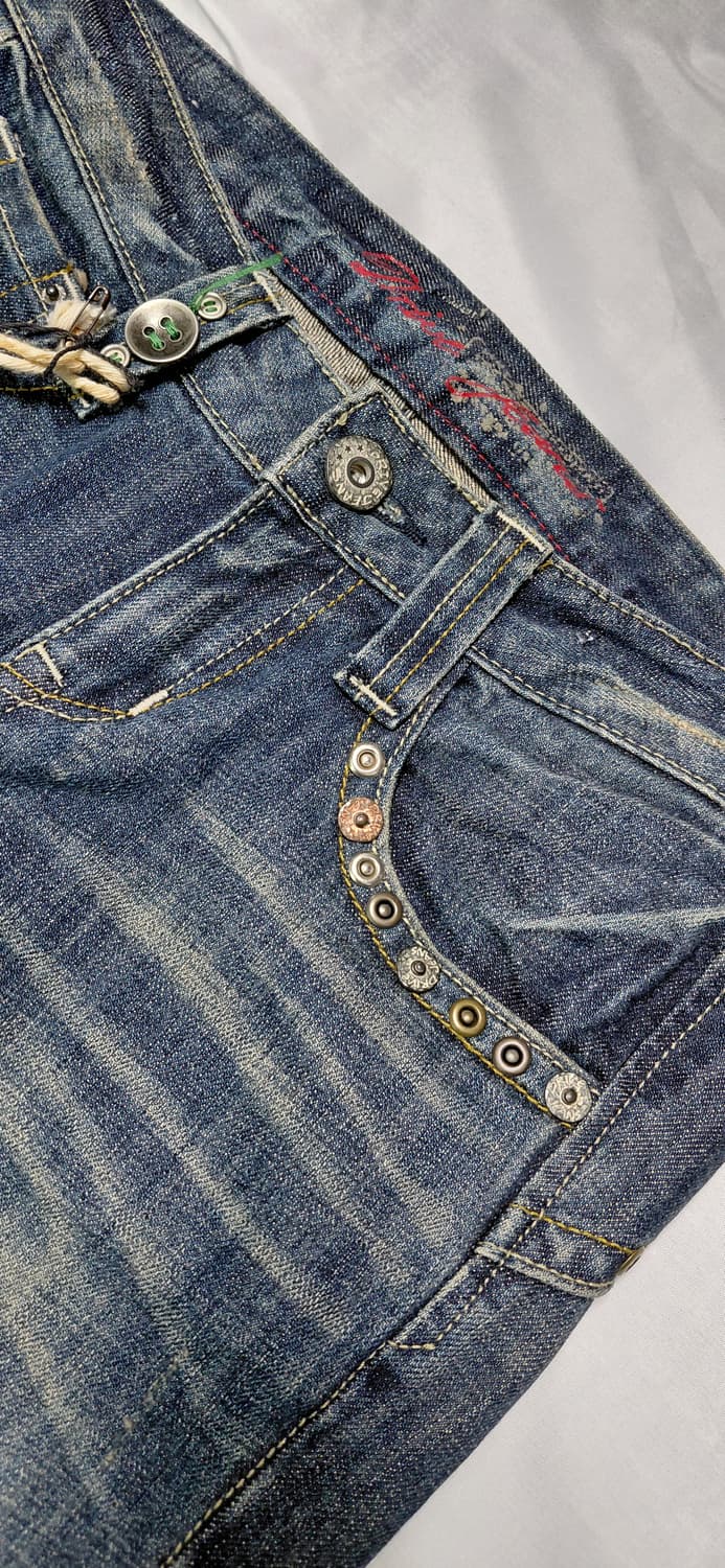 DRIVE JEANS 로우라이즈 데미지 청바지 26 (새상품) 상품이미지3