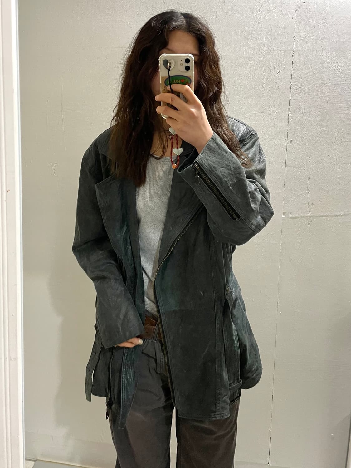 리얼레더 라이더 코트 상품이미지2