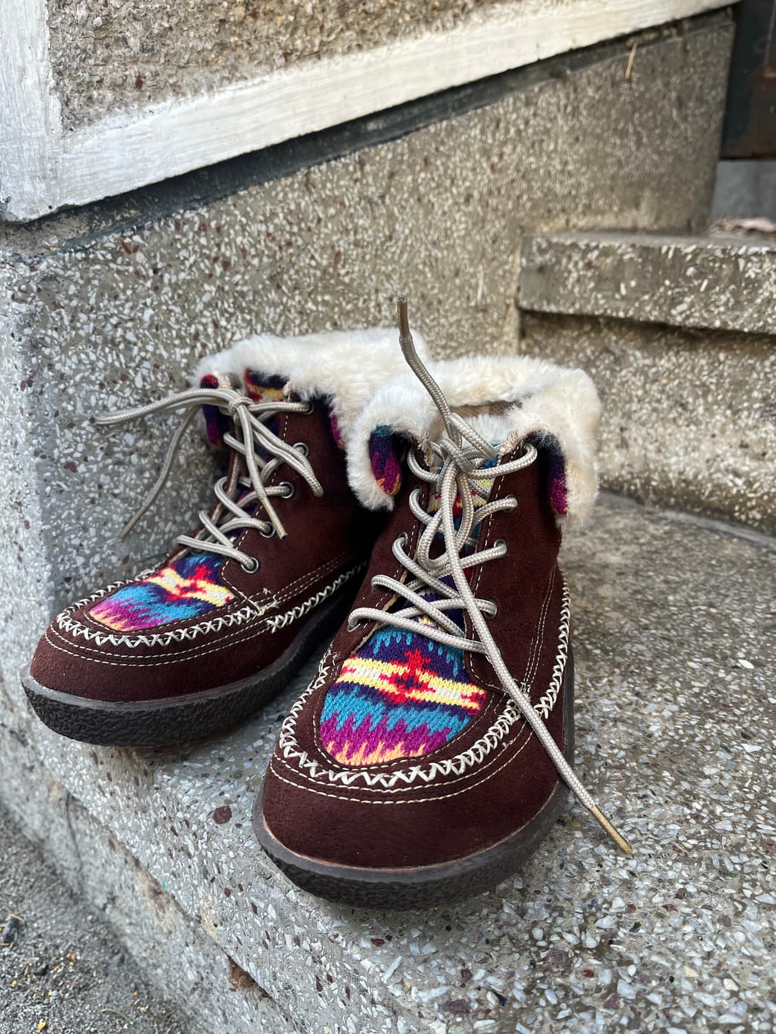 Outdoor 히피패턴 숏 부츠 상품이미지4