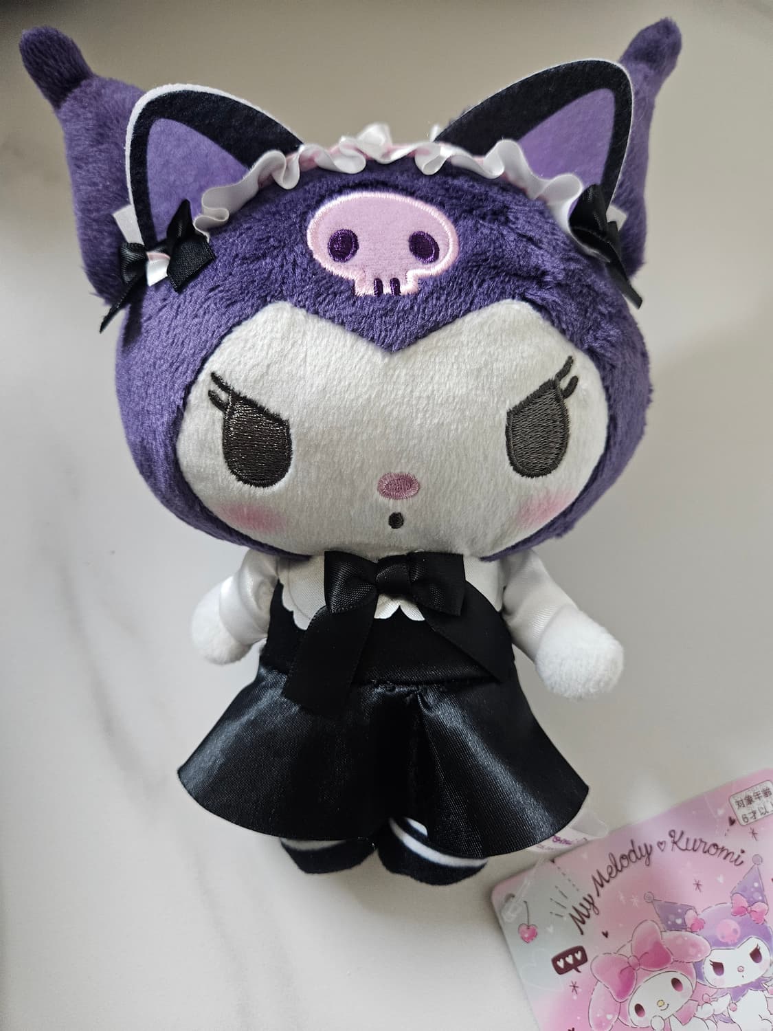 천사악마 고양이 봉제인형 퓨리우 산리오 2025 쿠로미 상품이미지2