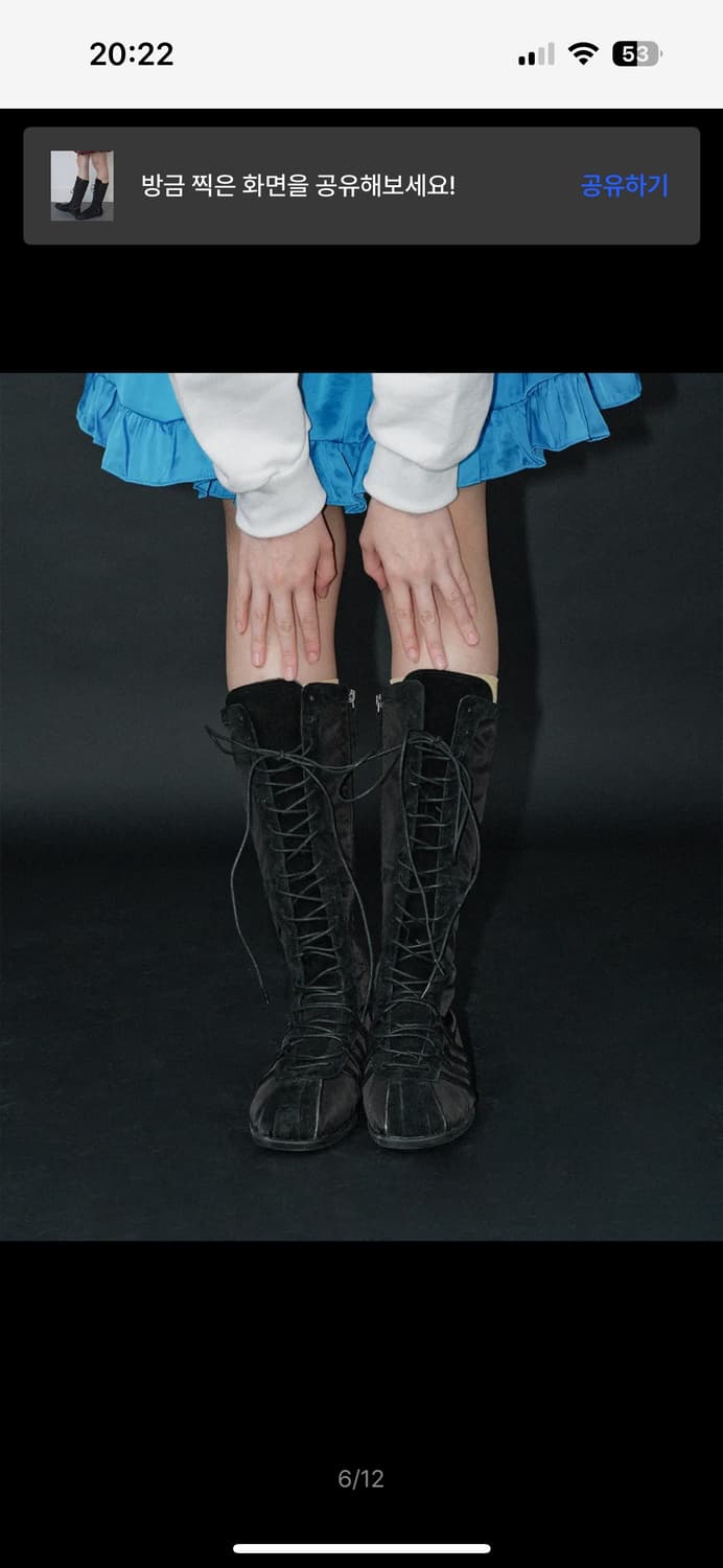 락피쉬웨더웨어 레이스업 롱부츠 블랙 상품이미지2