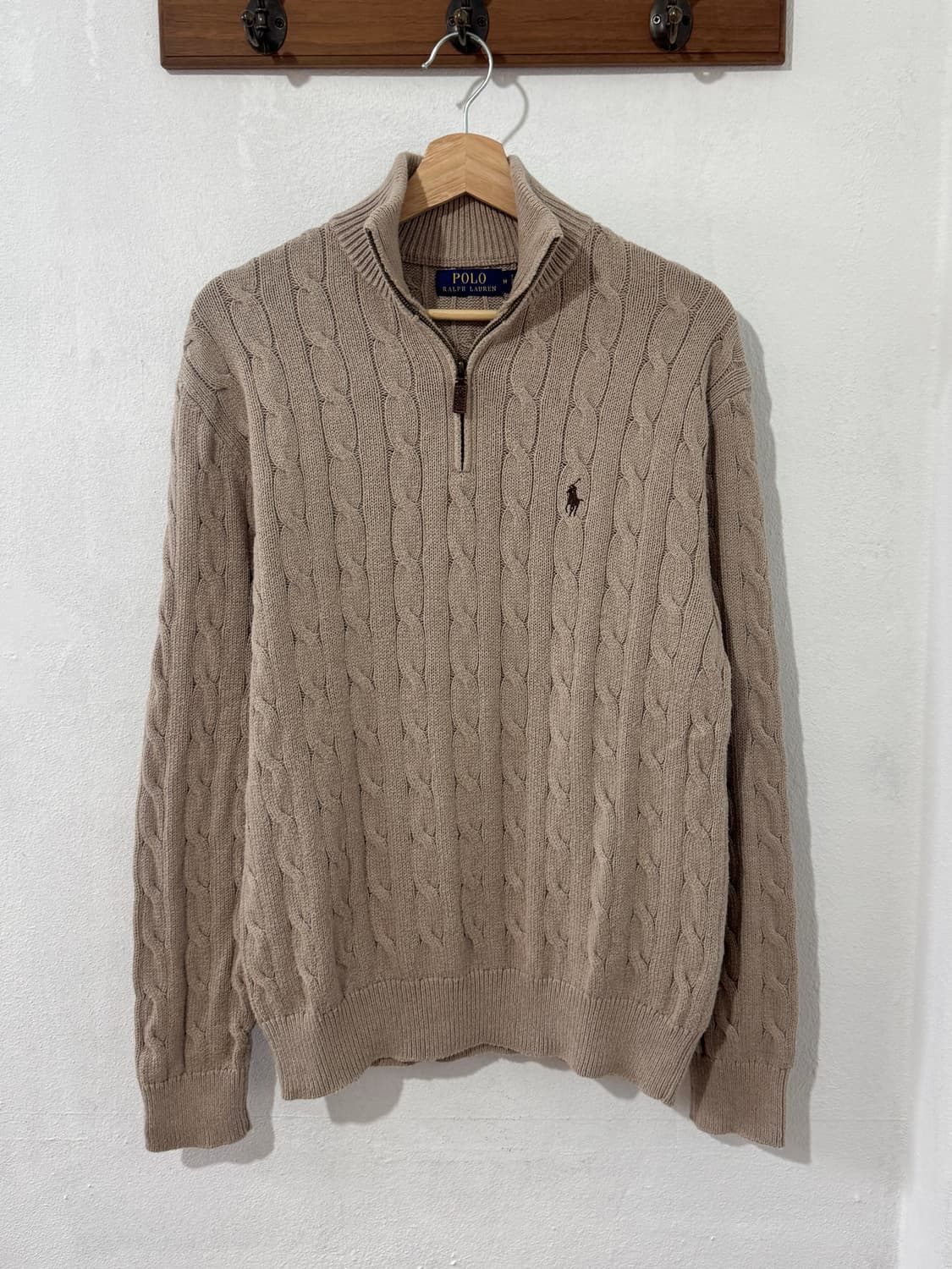 매장판 폴로 케이블 반집업 상품이미지2