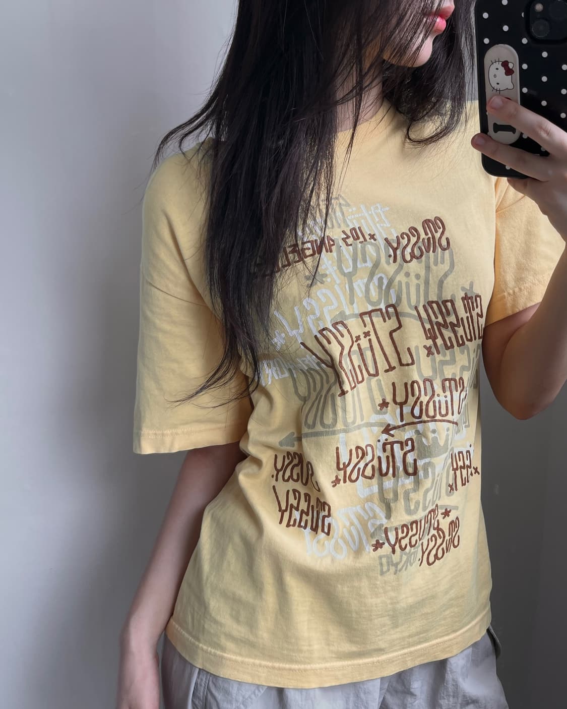 Stussy 스투시 옐로우 티셔츠    상품이미지1