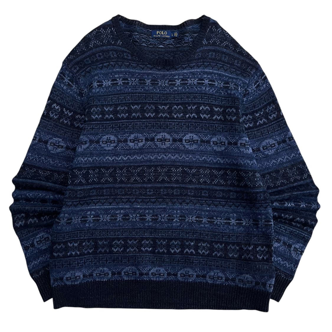 폴로 랄프로렌 딥블루 에스닉패턴 니트 L 상품이미지2