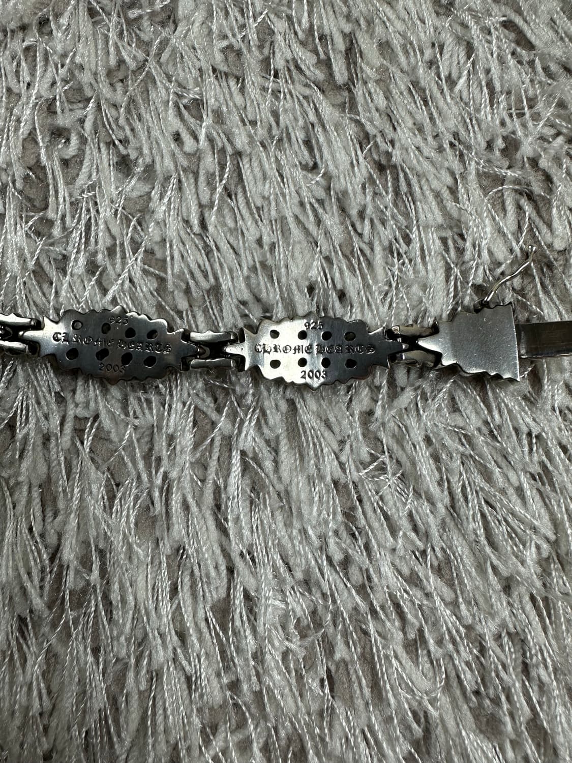 [4 Link] 백화점판 정품 크롬하츠 플로랄 크로스 링크 팔찌 상품이미지6