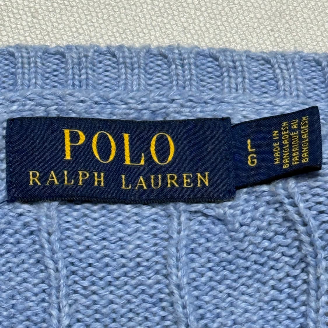 Polo Ralph Lauren 스카이블루 케이블 니트 상품이미지2