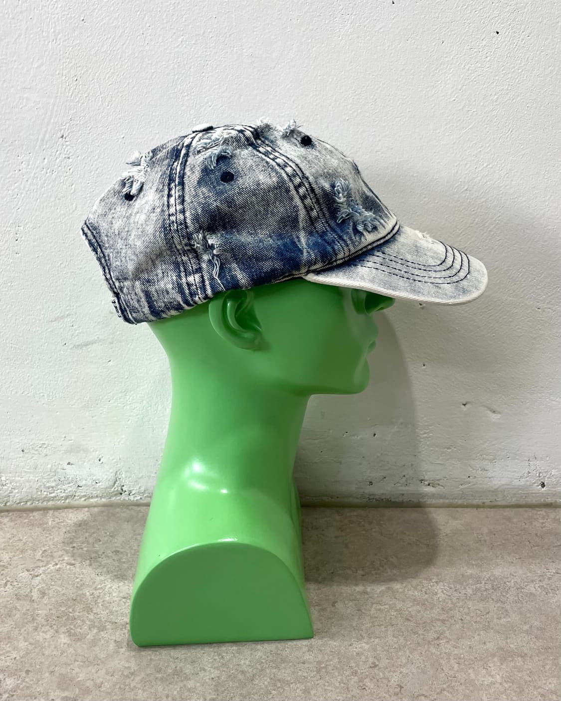 distressed washing denim cap 상품이미지2