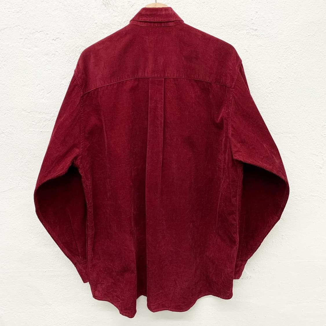 버버리 버건디 로고 코듀로이 셔츠 상품이미지4