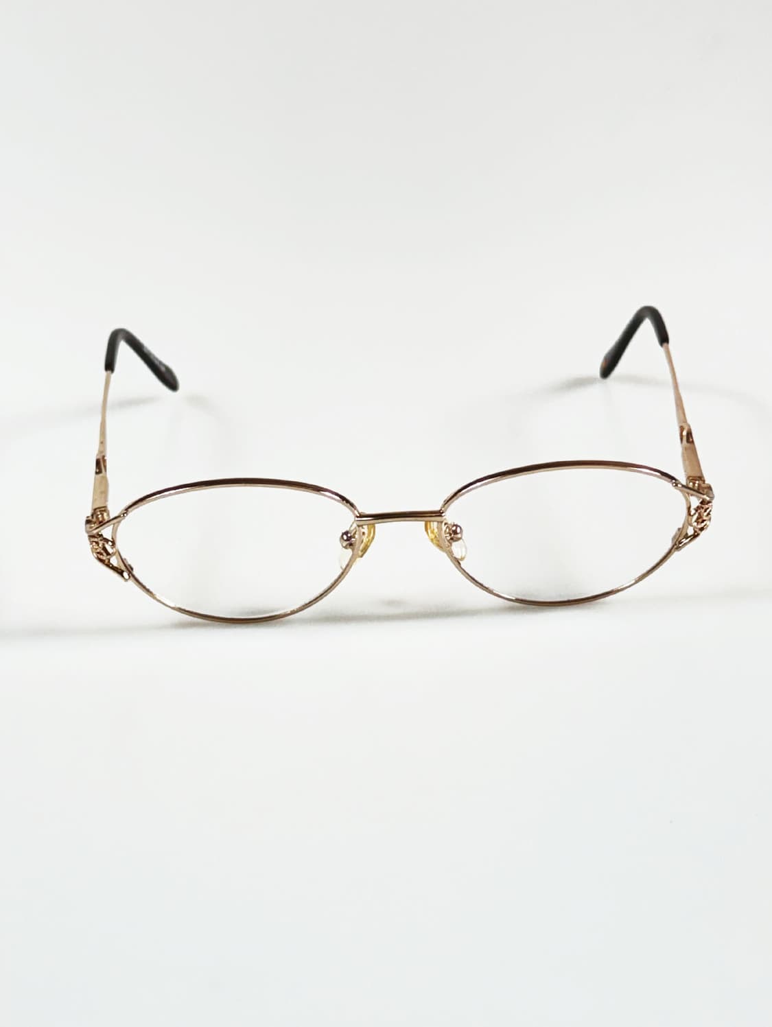 90s 일본제 MATSUDA 골드 오벌 메탈 프레임 빈티지 안경 상품이미지3