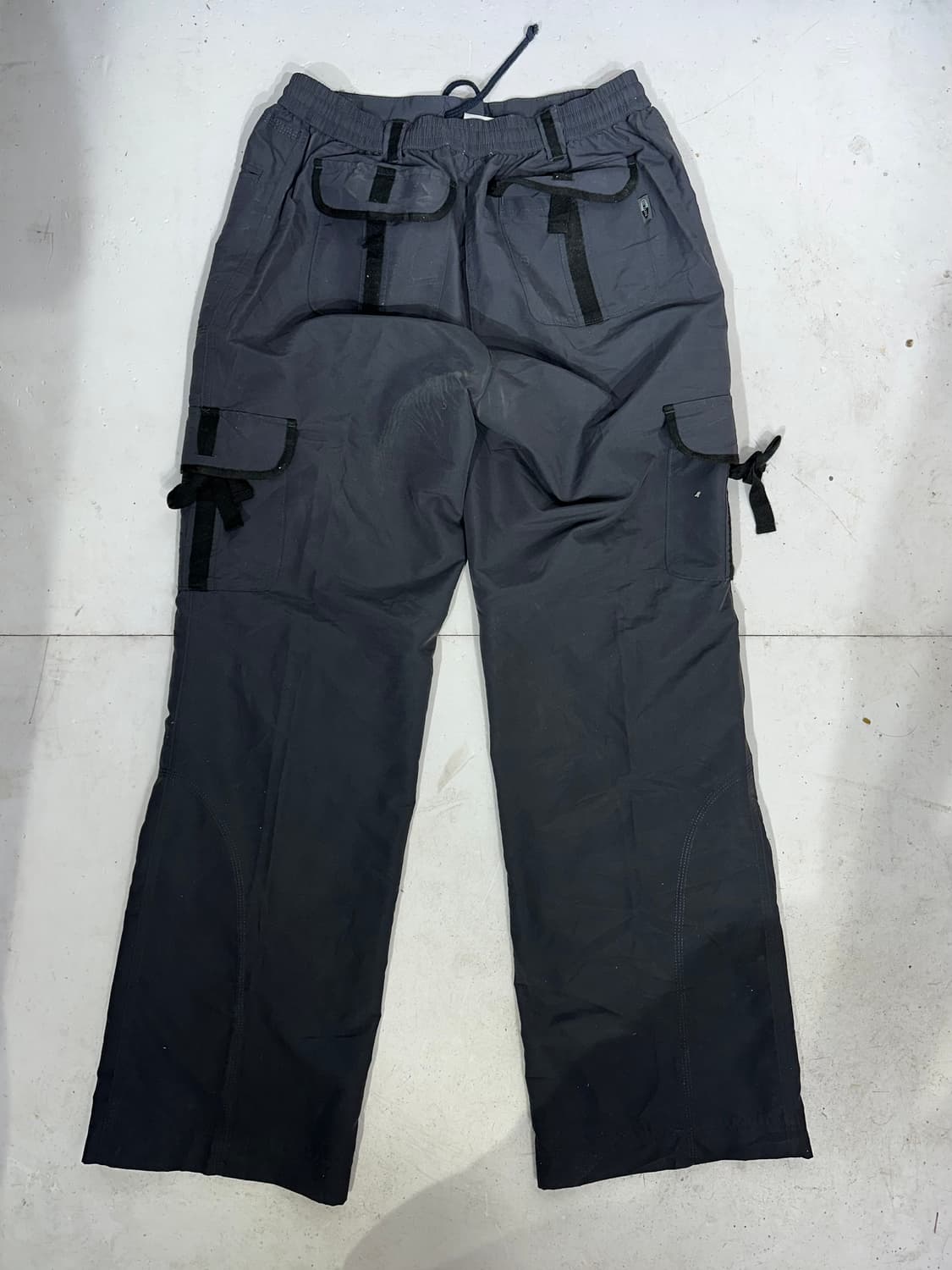 00s 아디다스 차콜 와이드 카고 바지 트랙 팬츠 추리닝 바지 M  상품이미지5