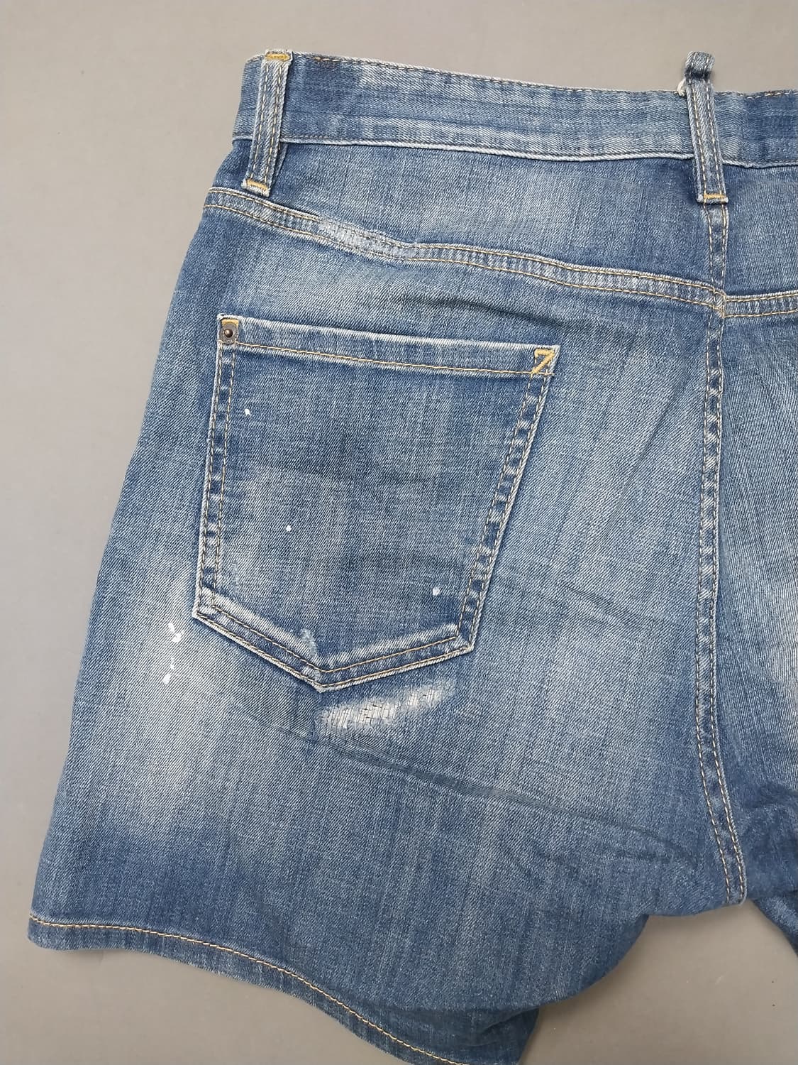 [34] 졍품 디스퀘어드2 화이트스팟 청반바지 데님 쇼츠 상품이미지7