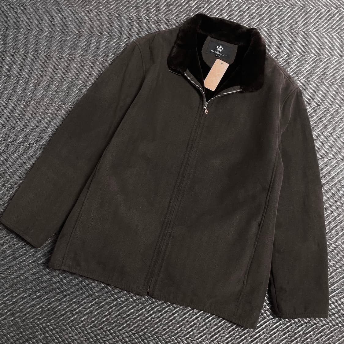 HANDOCK 빈티지 아카이브 헤링본 퍼 트리밍 자켓 브라운y 5338 상품이미지1