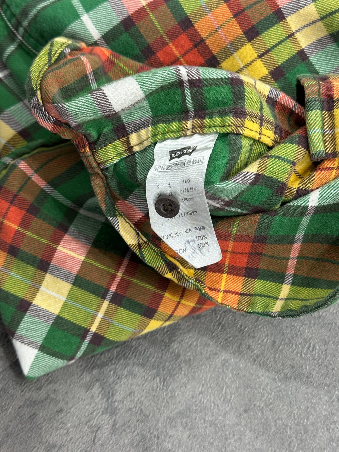 리바이스 체크 셔츠 상품이미지5