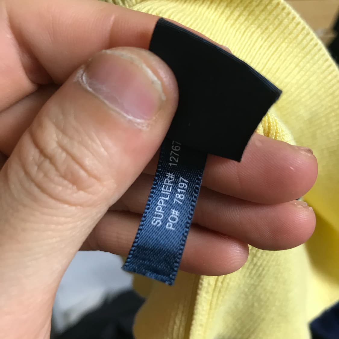 폴로 얇은 라운드 니트 상품이미지5