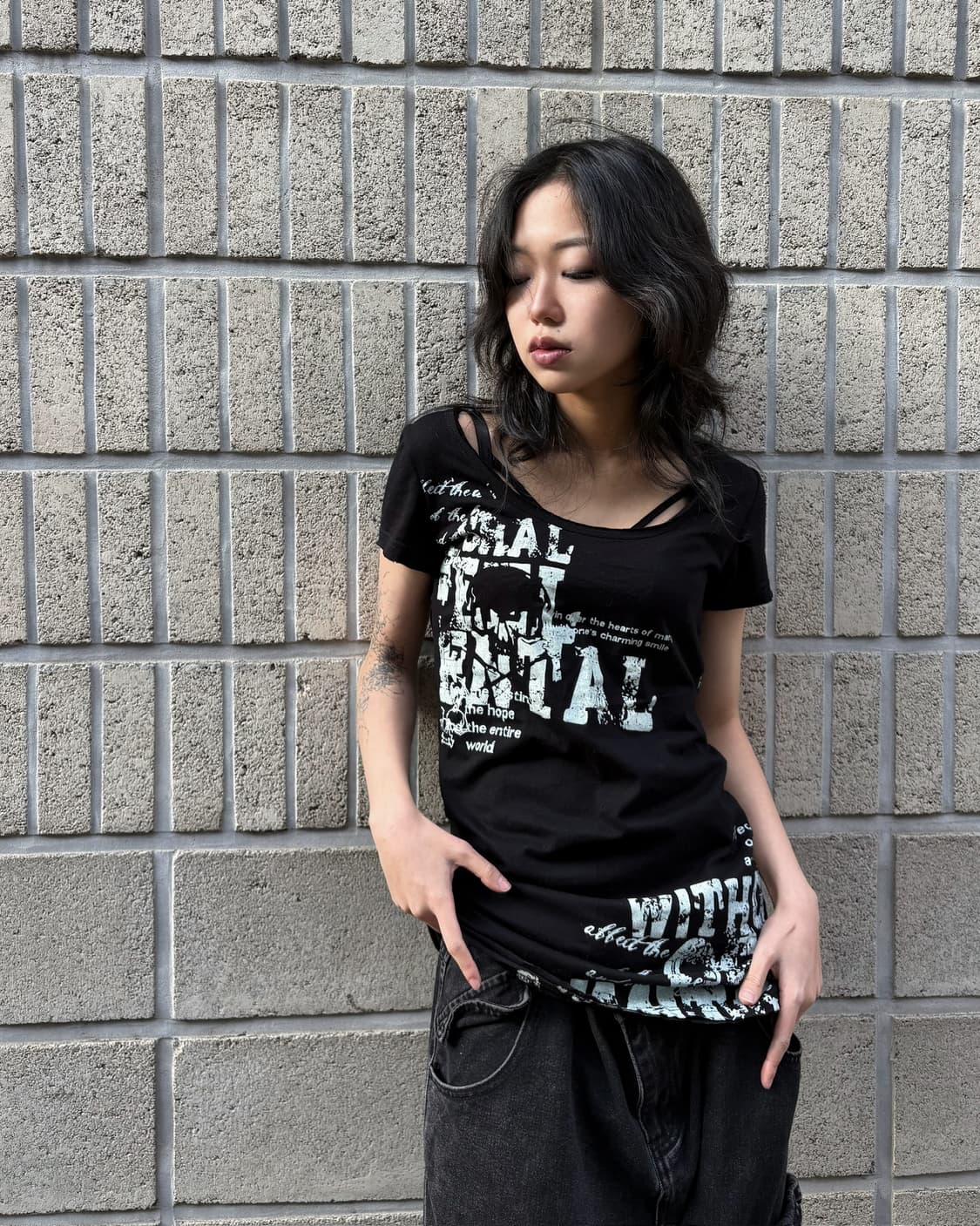 Back detail slim top 상품이미지4