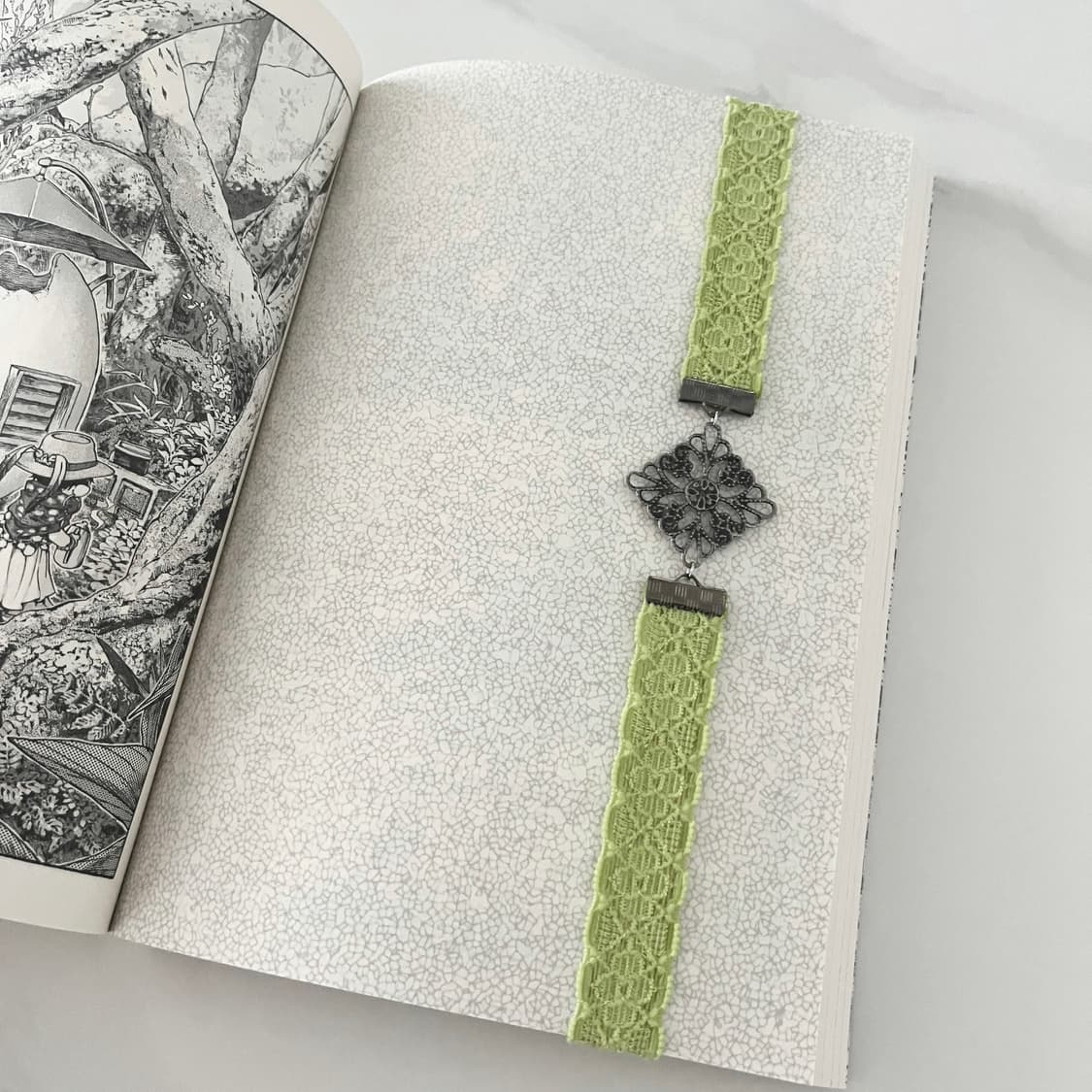 리본 펜던트 북밴드 ⊰antique charm⊱ book-band 상품이미지2